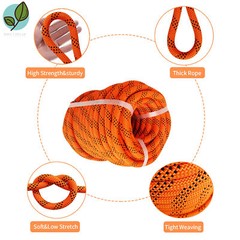 Double Braid Polyester Rope Arborist Bull Tree Rigging Work Utility 1/2»×100′