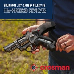 Crosman SNR357 .177 Cal Air Pistol CO2 BB Gun w/ 250 Pellets, 1500 BBs & 5 CO2