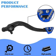 CNC Motorcycle Rear Foot Brake Pedal Lever Unfolding 7075 Aluminum Alloy Blue