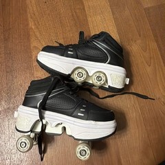 Kick Speed Astro LED 2 in 1 Roller Skate Shoes Size 2Jr.