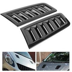 Car Hood Vents, 2Pcs Universal ABS Plastic Bonnet Air Vents Engine Hood Cover