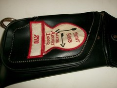 Vintage Unknown (Neet?) Vinyl Archery Hip Quiver w/ Mt Horeb, WI Archery Patch