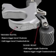 Adjustable 3 Finger Thumb Release Aids Archery Recurve Compound Bow Shot Target