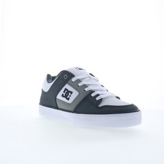 DC Pure DC01782027-GYLGWH Mens Gray Leather Skate Inspired Sneakers Shoes
