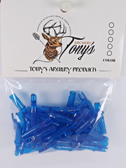 Archery Nocks 6.2mm/0.246″ Transparent Royal Blue 50PK RBNKS69