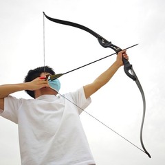 62″ F Interface Recurve Bow Takedown Archery 25-60lbs Archery Shooting Training
