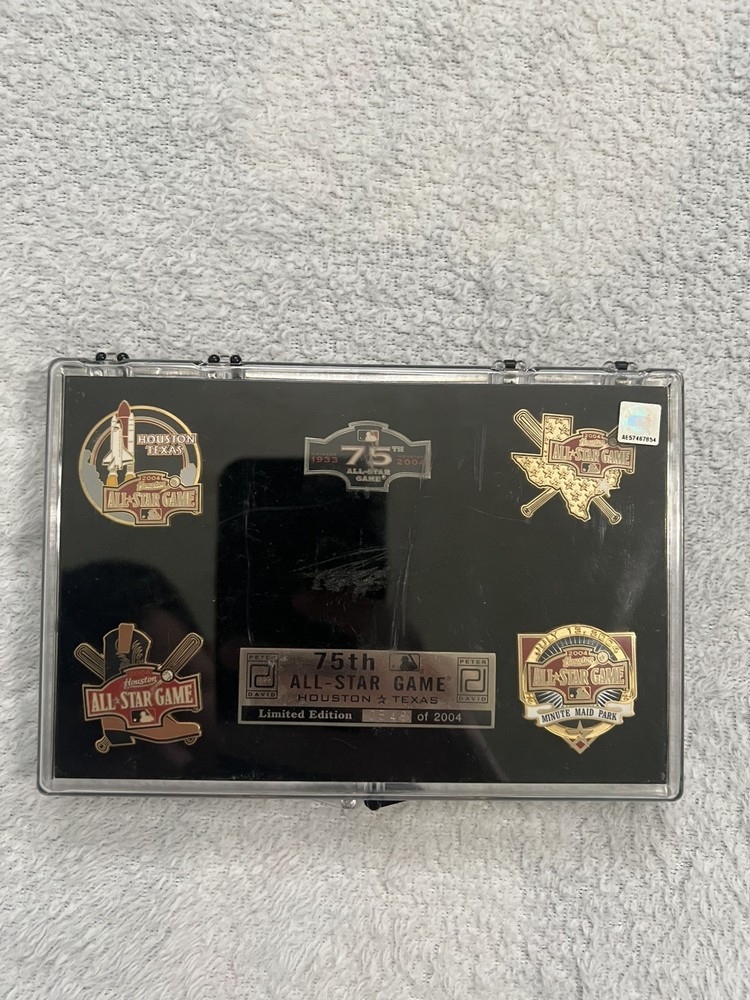 2004 HOUSTON ASTROS 75TH ANNIVERSARY ALL STAR GAME BASEBALL PIN LOT