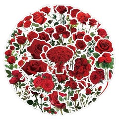30Pcs Aesthetic Red Plant Rose Floral Flower Valentine’s Day Waterproof Stickers
