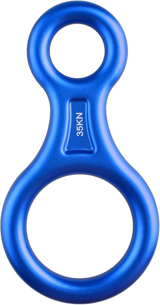 Rescue Figure 8 Descender, 35kN 50kN Aluminum Rappelling Belay Gear Climbing