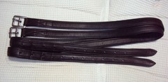OVATION Stirrup Leathers- LINED – Quality Brown Leather – 1″ x 55″ – GREAT
