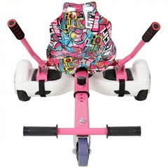 Hoverboard Seat Attachment Go-Kart Fits 6.5-10 Inch Hoverboards Adjustable Frame