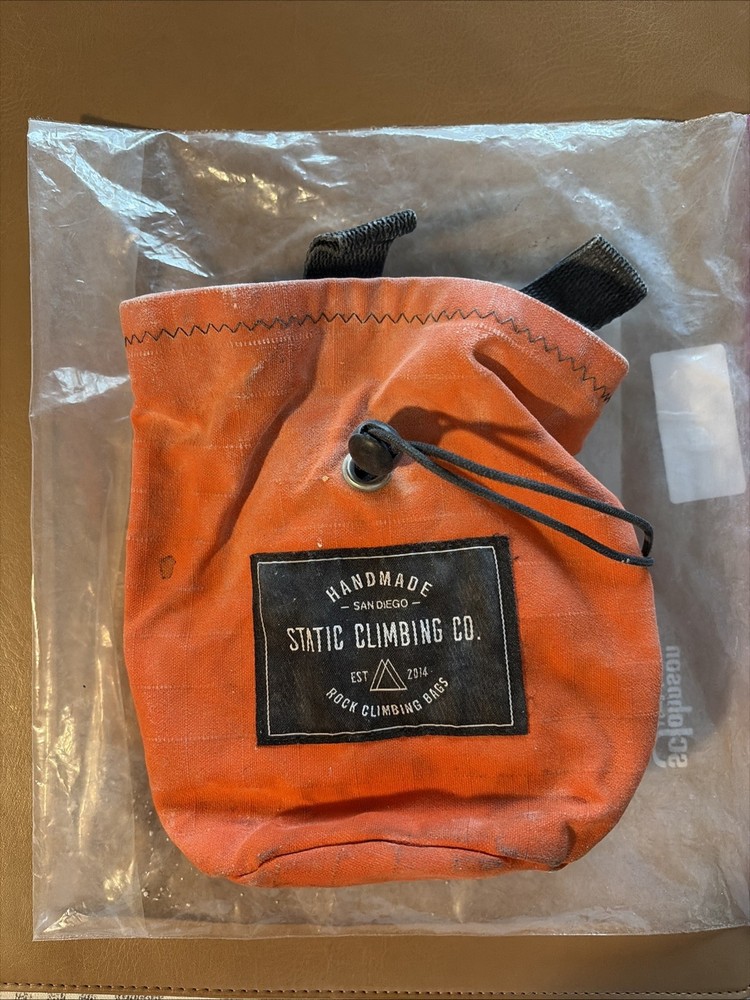 Static Climbing Co. Rock Climbing Bag – Orange – Well Loved “used”
