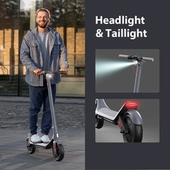 LEQISMART A6L MAX E-Scooter 10″ 500W Motor 25km/h 31 Miles Long Range Adult