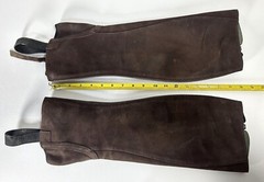ARIAT UNISEX MEN’S/ WOMEN’S UPPER LEATHER BREEZE CHAP’S (ST) SMALL TALL EUC