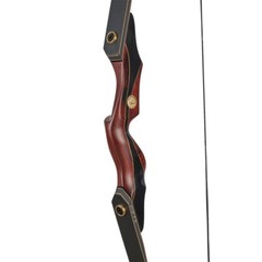 60″ Takedown Recurve Bow Wooden Riser American Hunting For Left & Right Hand