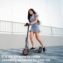350W Adult Foldable Electric Scooter 15mph Max Speed Motor 8.5″ Tires 20M Range