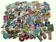 100 Pack Vans Skateboard Sticker bomb Vinyl Laptop Luggage Graffiti Decals Lot