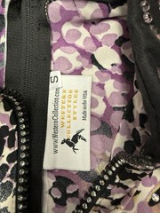 Western Show Shirt – Horsemanship By Western Collection- Purple Animal Print