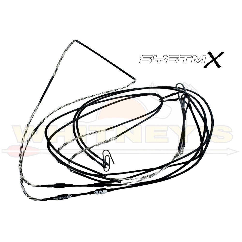 Gas Bowstrings – SystmX – Black/Grey – Hoyt RX9 – Complete Set