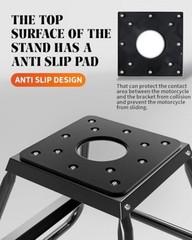 Dirt Bike Stand,Universal Detachable Powder Coated Anti Slip Off Road black