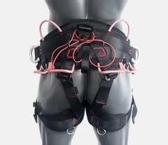 New Arborist Saddle Tree Climbing Half Body Harness Rope Bridge Caving Rescue