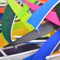 30-100PCS 3/4″/5″ Shield Cut Turkey Arrow Feathers Handmade Arrows Fletching DIY