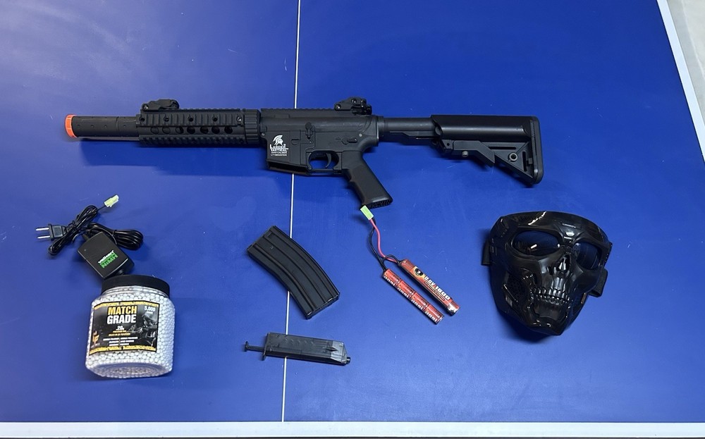 Lancer Tactical LT-15 Gen 2 Airsoft AEG Starter Kit w/ Battery, Charger, And BBs