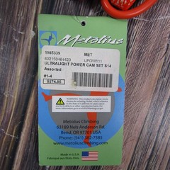 Metolius Ultralight Power Cam Packaged Sets UPOW111 Rock Climbing S14 #1-4