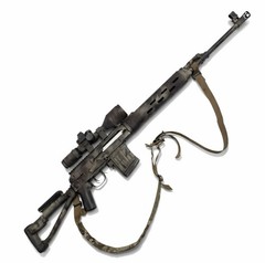 Evike Custom LCT SVD-S AEG Airsoft Rifle Semi-Auto w/ Optic, Sling