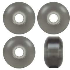 Skateboard Wheels 53mm x 31mm High Rebound 99A Clear Black