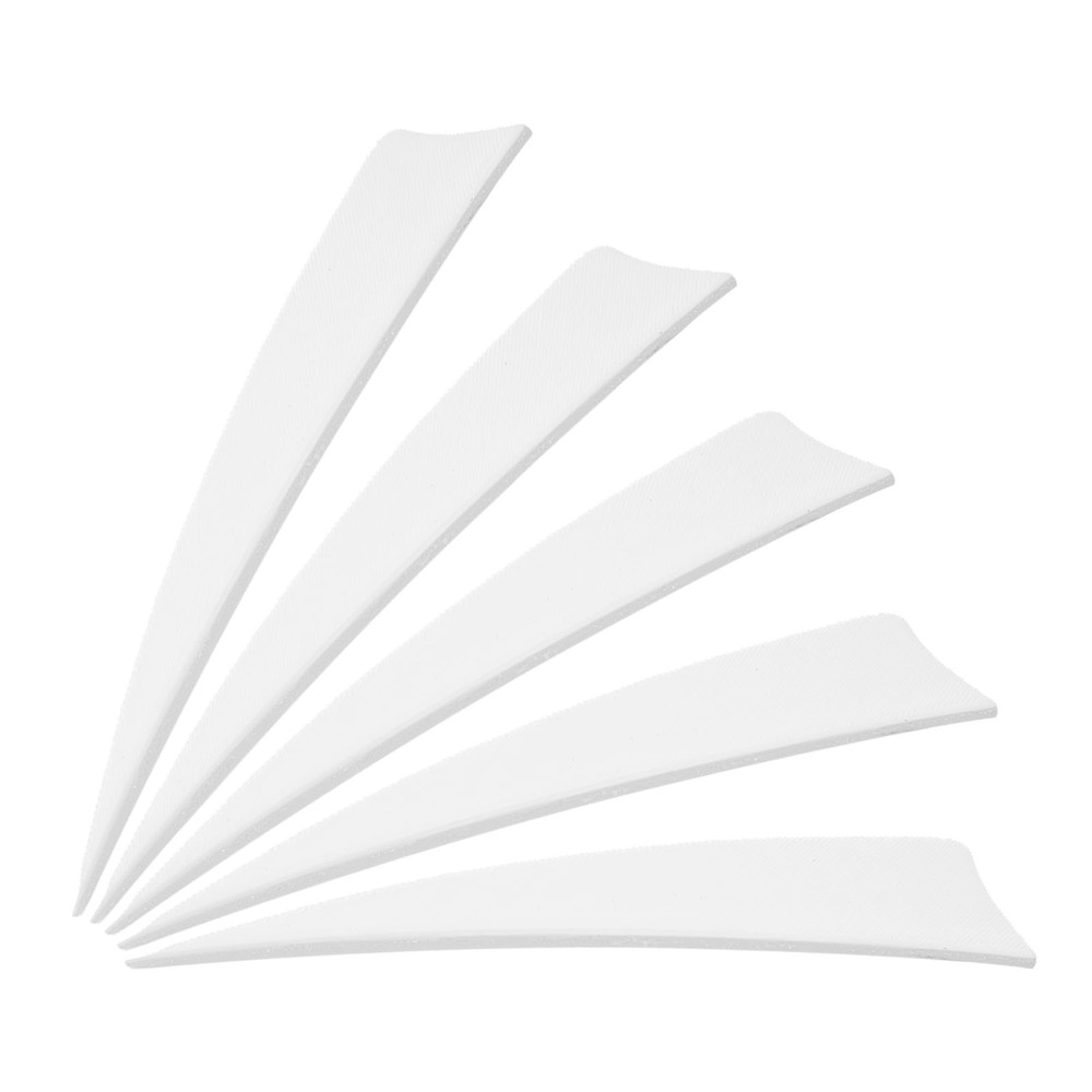 25Pcs 4 Inch Arrows Vanes Right Wing Arrow Feather Turkey Fletching White
