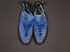 Evolv Climbing Shoes Mens 12.5 Blue Suede VTR3D Trax Lace Up USA