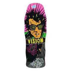 VISION – ORIGINAL SHAPE PSYCHO STICK SKATEBOARD DECK- REISSUE – 10″- BLACK STAIN