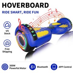 Commgo P6 LED Light UL2272 Certified Self-Balancing Hoverboard Scooter Bluetooth