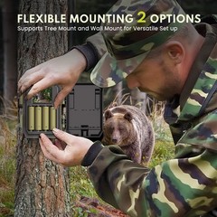 Mini Trail Camera 1440P 36MP,Game Camera with Night Vision 0.2s Trigger Time …