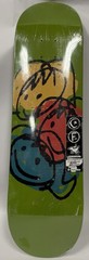 Foundation Skateboards Deck 8.25 Olive Green Smiley Graphic Sealed Raw Blank A31