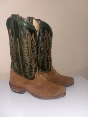 Top Hand Collection Men’s Western Cowboy Boots Suede & Leather US 8.5D