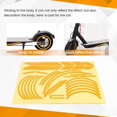 1 Set Reflective Stickers Scooter Full Set Stickers for Series Kickscooter7636