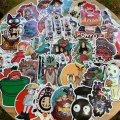 Free Shipping! Studio Ghibli Random Water-Resistant Glossy Vinyl Sticker Packs