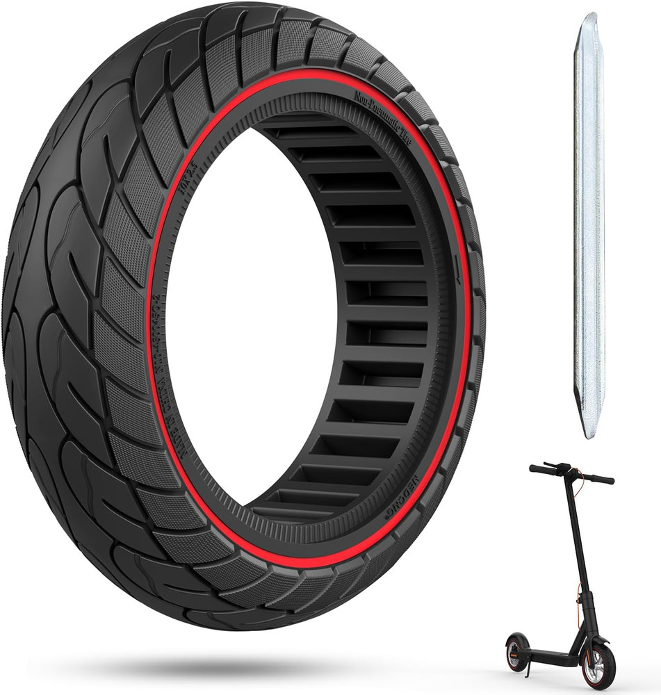 Solid 10-Inch Scooter Tire 60/70-6.5 for Ninebot G30 Max/D Front/Rear Replacemen