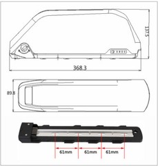 Polly Battery Case 91pcs 18650 DP-9 Polly Box 36V/48V/52V for 10S9P/13S7P/14S6P