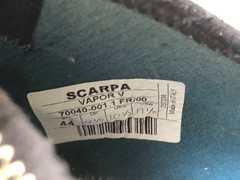 Scarpa Vapor V size 44, excellent condition, fresh C4 resole from Rock&Resole