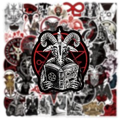 Mix 10/50 PCs Devil Satan dark Gothic-style Luggage Notebook Laptop Car Stickers