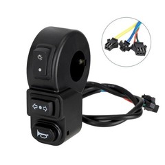 50cm Black 3 Function Handlebar Switch for Scooter Headlight For horn Beam