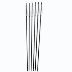 AF 31.5″ Carbon Mix Arrows 6pcs 500 Spine White Feather Hunting Target Archery