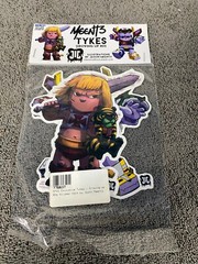 Jason Meents NYCC 2016 Sticker Set He-Man Voltron 6″ Tykes Growing Up 80s E4