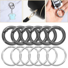 5Pcs Spring O Ring Open Key Leather Bag Strap Pendant Buckle Snap Clasp Clip USA