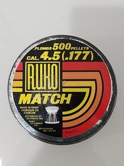 Vintage RWS Ruko Match .177 Pellet Tin Full 500 Made In Spain Metal