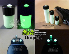 Glow-On Glow Night Sights Kit, Paint & Film 2.3ml paint +7 x 3.3cm Glow Film