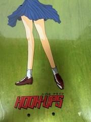 Hook-Ups Jeremy Klein Machine Gun Girl Skateboard Deck 8.25″ New Sealed NOS A31